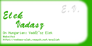 elek vadasz business card
